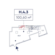 Продажа торгового помещения в ЖК Мираполис